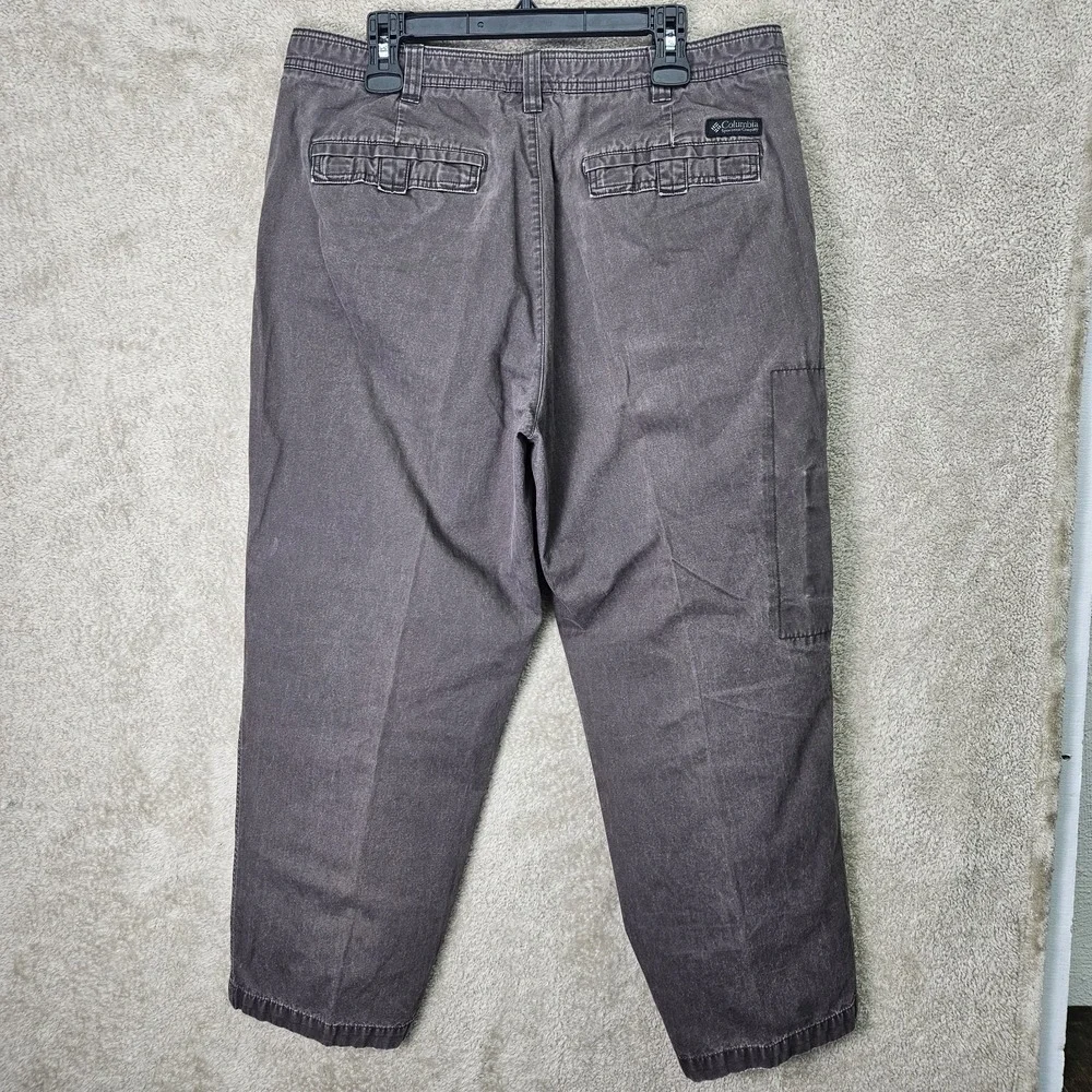 Columbia Cargo Pants Mens 38x28 Brown Cotton‎ Utility Outdoor Hiking Workwear